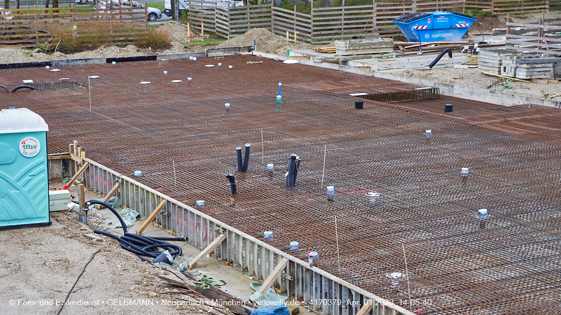 01.04.2023 - Baustelle zum Haus für Kinder in Neuperlach